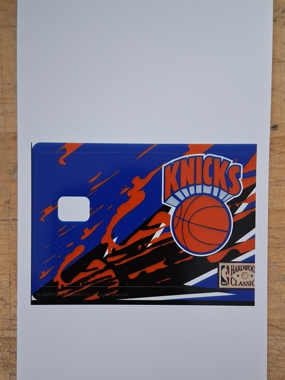 New York Knicks NBA Debit Card Sticker